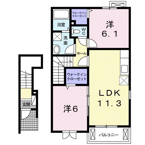 ルミナス　Ⅳ（204） 間取り図画像