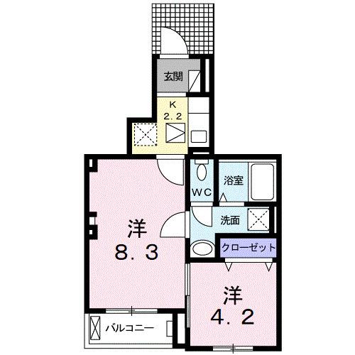 スパークジョイ（102） 間取り図画像