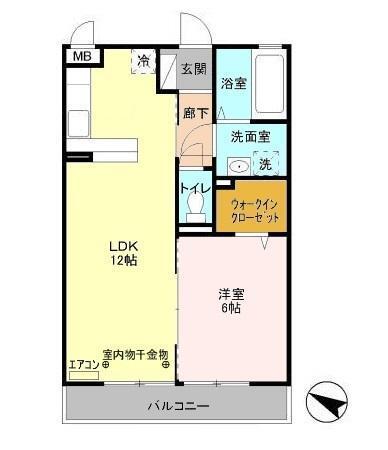 ニューランホープ（206） 間取り図画像