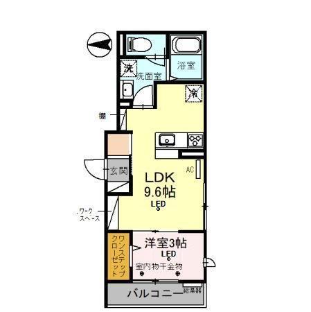 D-RESIDENCE飯能（305） 間取り図画像