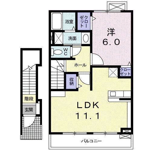 サンライズ　テール（203） 間取り図画像