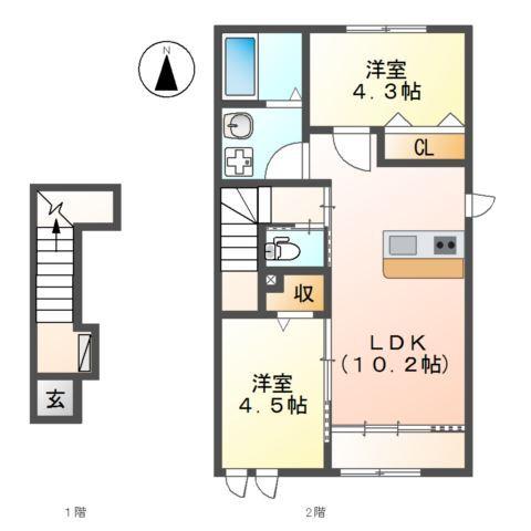 ルル　リヴィン(LULU   LIVIN） 間取り図画像