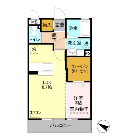 カルチェ　Ｂ（203） 間取り図画像