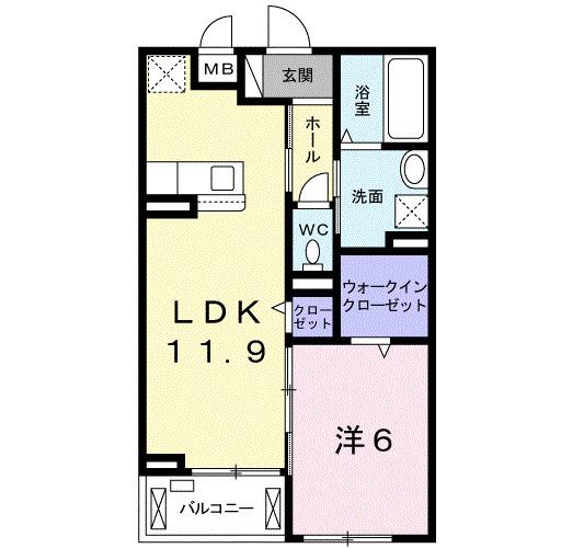 カモミーユ（302） 間取り図画像