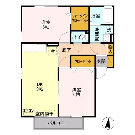 ザ・ハウス野田　Ⅱ（201） 間取り図画像