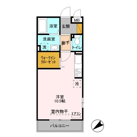 Prendre（201） 間取り図画像