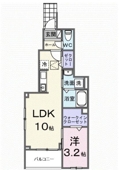 ヒカルサ狭山広瀬台ノース（104） 間取り図画像