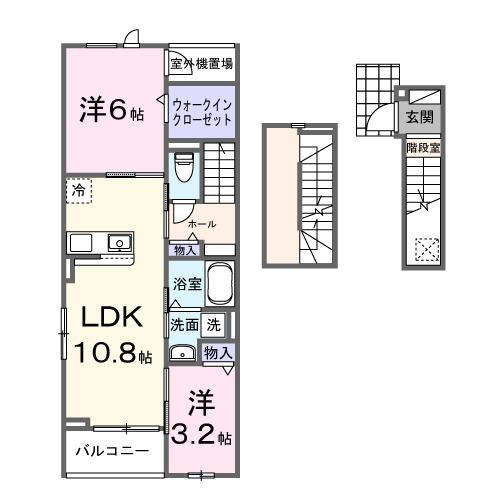 ヒカルサ狭山広瀬台フロント（304） 間取り図画像