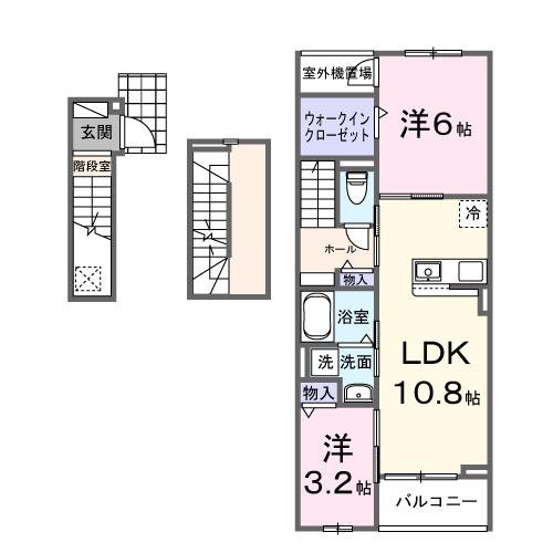 ヒカルサ狭山広瀬台サウス（302） 間取り図画像