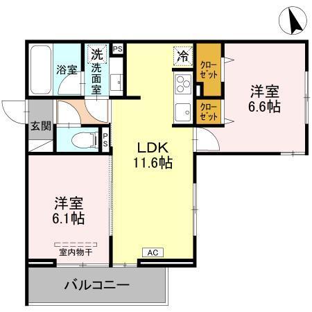 TORISIA新河岸（305） 間取り図画像