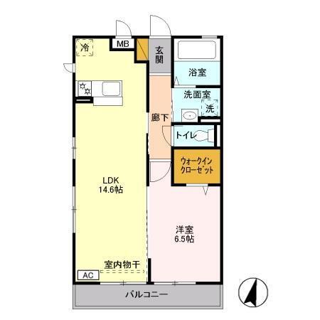 サンボナール北入曽（206） 間取り図画像