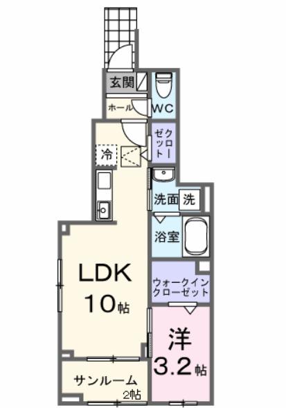 コッリーナ・ヴェルデ　Ｋ（103） 間取り図画像
