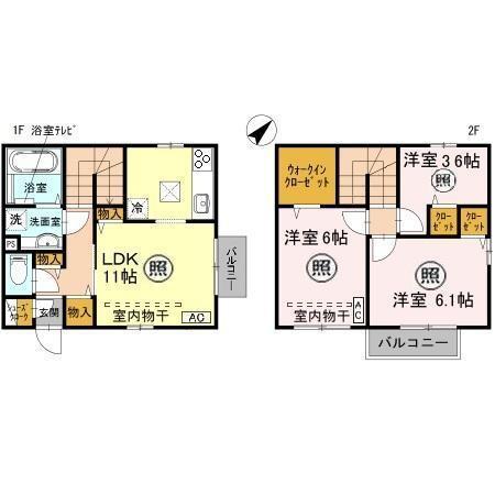レセンテ（102） 間取り図画像