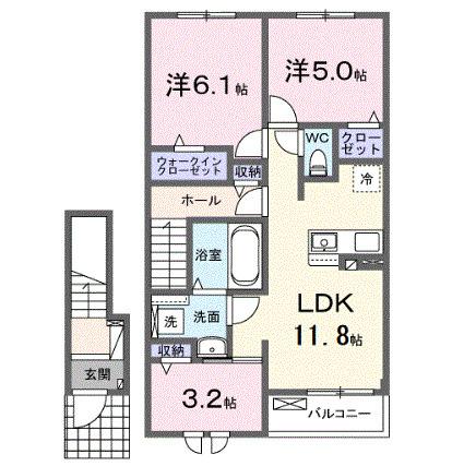 カーム　エレガント（203） 間取り図画像