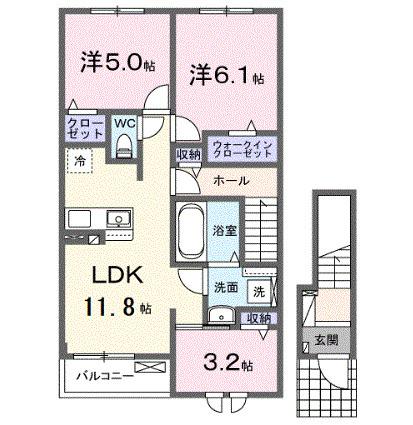 カーム　エレガント（202） 間取り図画像
