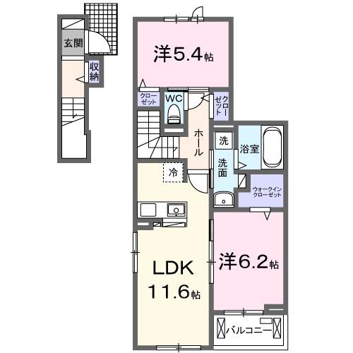 ベル・ファミーユ（206） 間取り図画像