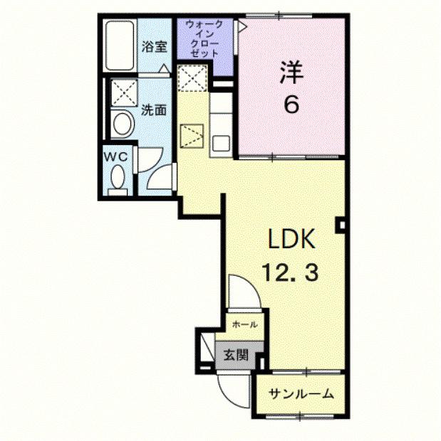 ファミリア・フェリス（104） 間取り図画像