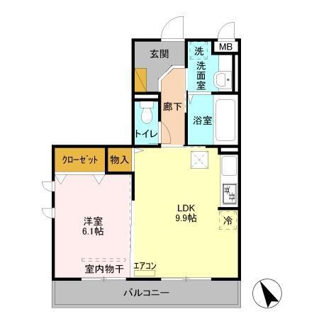 ヴィラグランデ（105） 間取り図画像