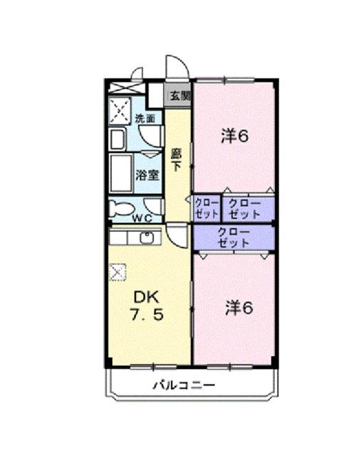 シティマンションタナベ（403） 間取り図画像