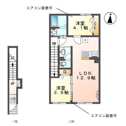 ル・シエル・ブルー 間取り図画像