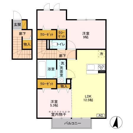 メゾン・ソレアード（202） 間取り図画像