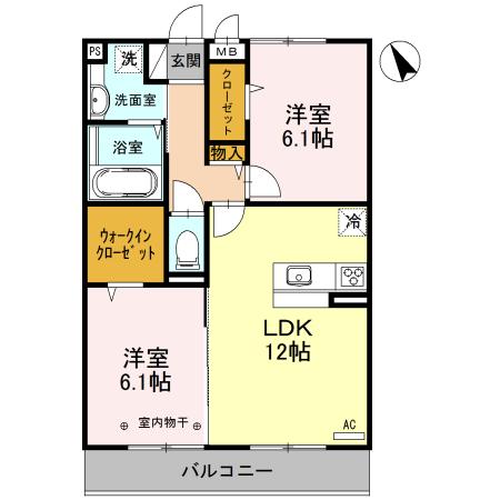 フレシール（202） 間取り図画像
