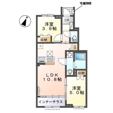 入間市狭山台　アパートＡ棟新築工事 間取り図画像