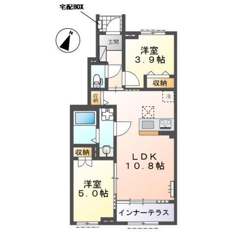 入間市狭山台　アパートＡ棟新築工事 間取り図画像