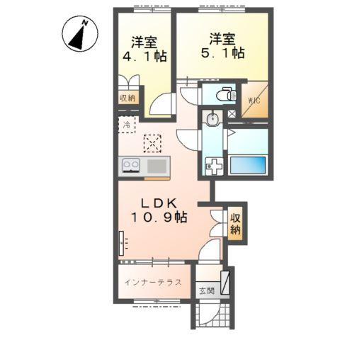 入間市狭山台　アパートＢ棟新築工事 間取り図画像