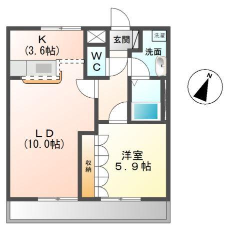 ラビランスＡ 間取り図画像