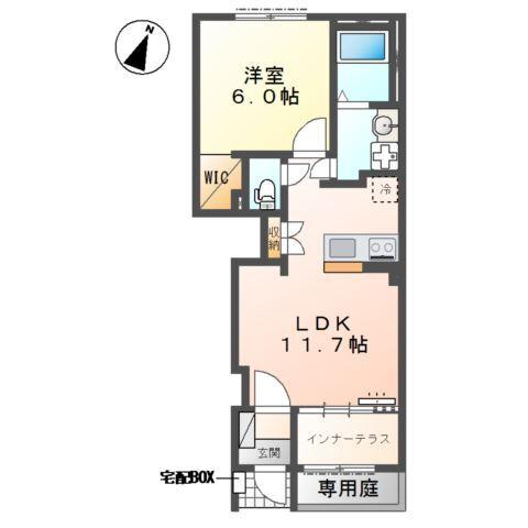 所沢市大字荒幡　アパート新築工事 間取り図画像