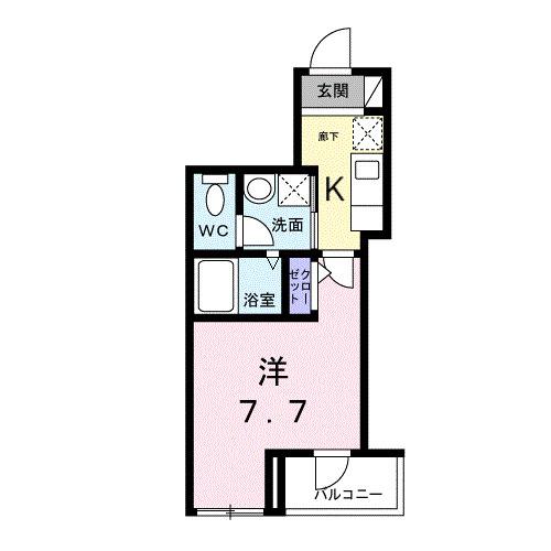 ライズ脇田町　Ａ館（204） 間取り図画像