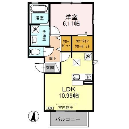 コスモス　Ａ（103） 間取り図画像