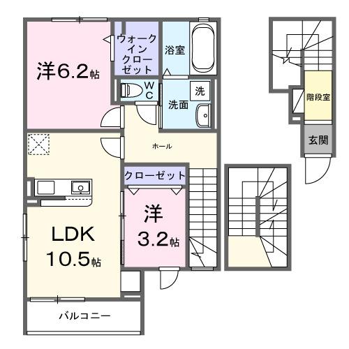 ファミリア・フェリス（301） 間取り図画像