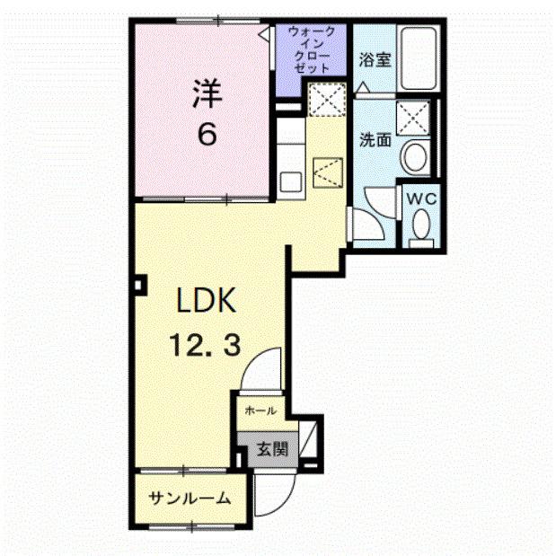 ファミリア・フェリス（103） 間取り図画像