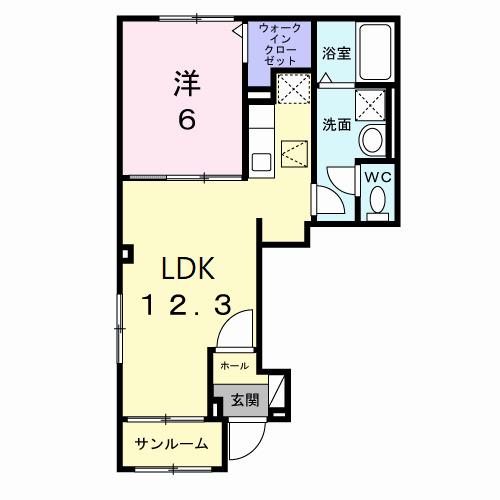 ファミリア・フェリス（101） 間取り図画像