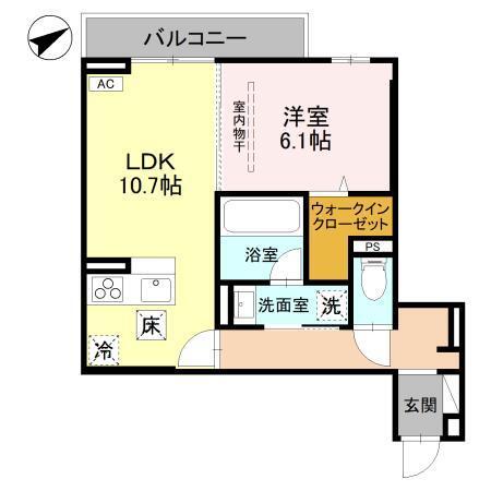 (仮称)D-Sereno豊岡5丁目　A棟（102） 間取り図画像