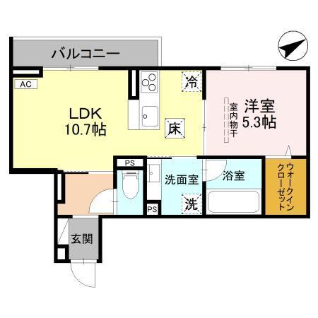 (仮称)D-Sereno豊岡5丁目　A棟（103） 間取り図画像