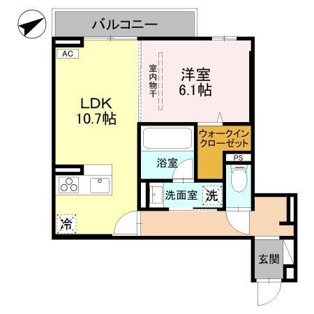 (仮称)D-Sereno豊岡5丁目　A棟（302） 間取り図画像
