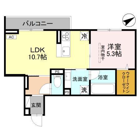 (仮称)D-Sereno豊岡5丁目　A棟（303） 間取り図画像
