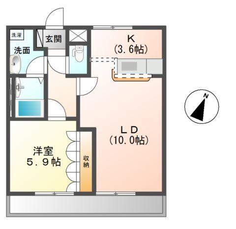 ラビランスＡ 間取り図画像