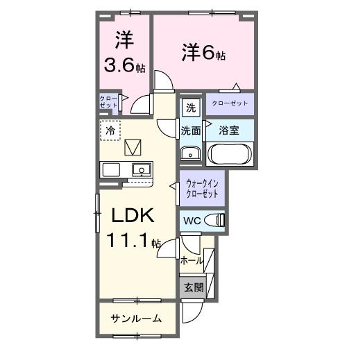 ブリーズガーデン（101） 間取り図画像
