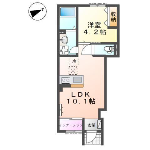 坂戸市薬師町　アパート新築工事 間取り図画像