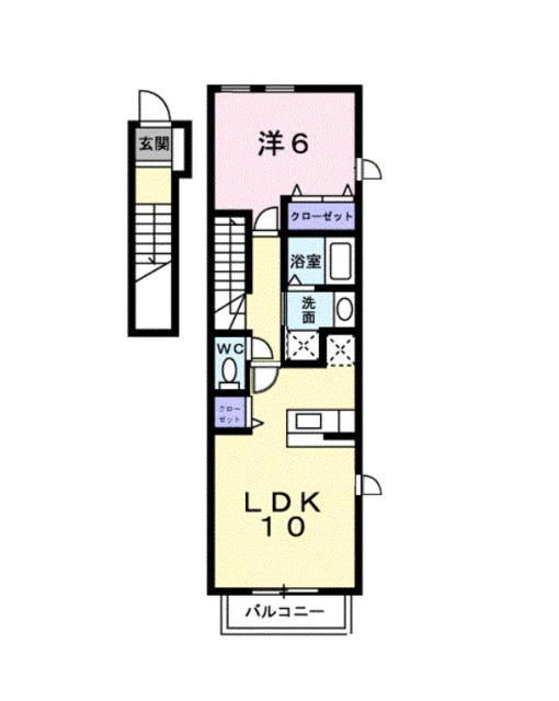 サンパティークⅢ（201） 間取り図画像