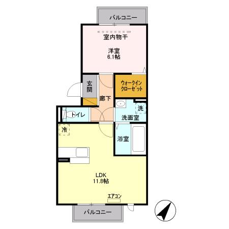 シャトレー明神（203） 間取り図画像