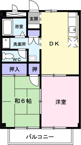 サンライズ　Ａ（203） 間取り図画像