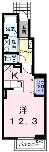 ストリーム　パル（102） 間取り図画像