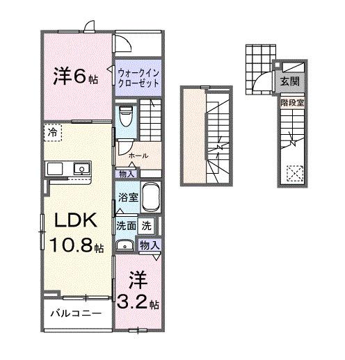 ソレイユ（304） 間取り図画像