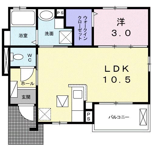 ジュネス　アウラ（102） 間取り図画像