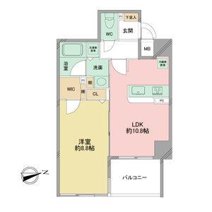 さくらHillsリバーサイドWEST（1101） 間取り図画像